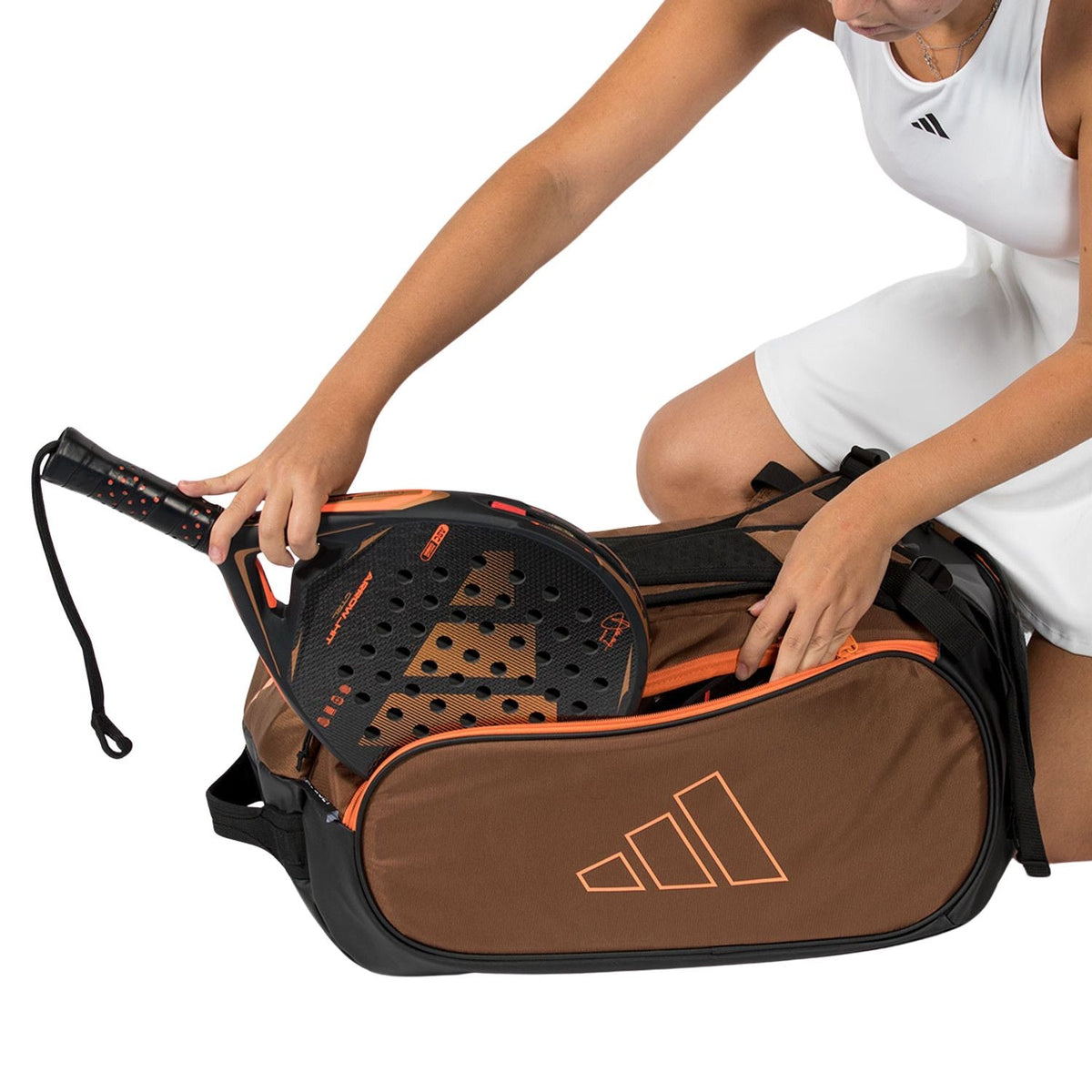 Adidas Racket Bag Tour 2026 Bronze/Orange - Padel Bag - au.justpadel.com