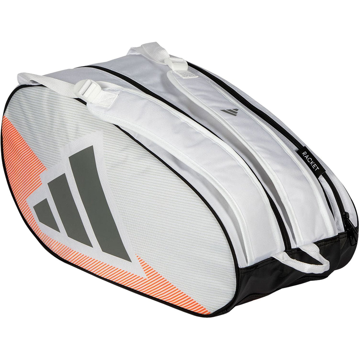 Adidas Racketbag Control 2026 White/Orange - Padel Bag - au.justpadel.com